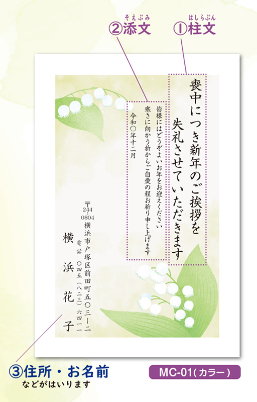 はがきサンプル